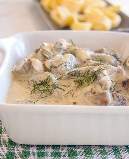Creamy Dill Mushrooms