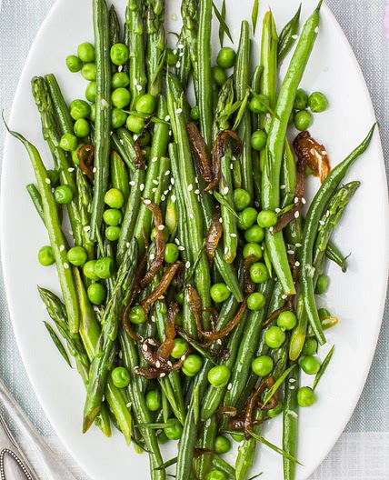 Lemony Asparagus, Beans and Peas