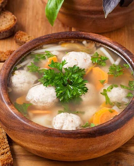 Turkey Meatballs Soup