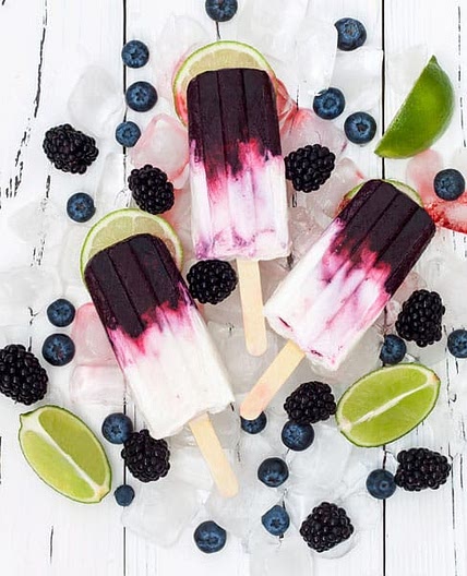 Berries Yogurt Popsicles