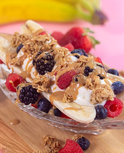 Banana Split Breakfast Parfait