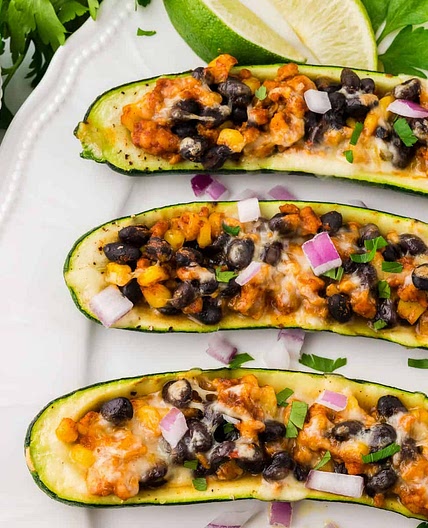 Zucchini Taco Boats