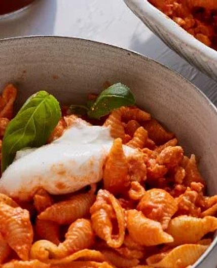 Creamy Tomato Burrata Shells