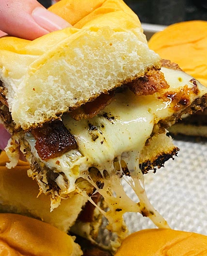 Griddle Sweet and Spicy Goetta Sliders