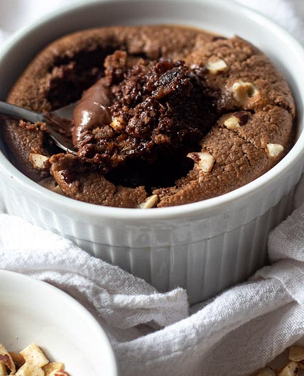 Nutella Baked Oats (without Banana) - Breakfast Treat for One