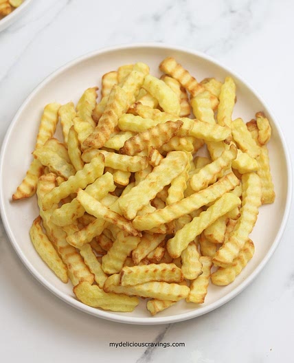 Crinkle-Cut Frozen Fries in Air Fryer