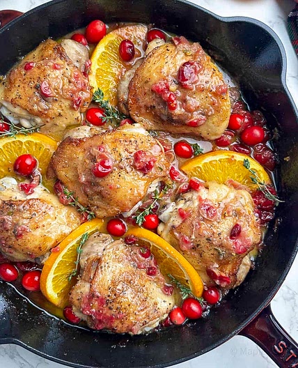Holiday Chicken with Cranberry and Orange