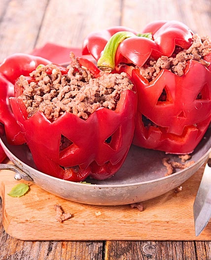 Halloween Stuffed Peppers