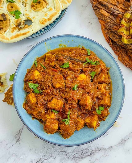 Chickpea Tofu Tikka Masala (Soy-Free, Vegetarian)