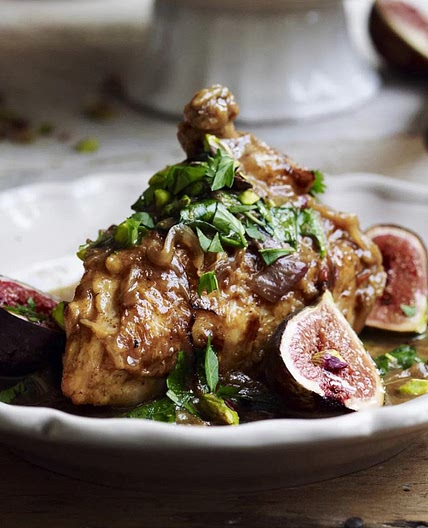 Chicken and fig tagine