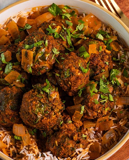 Thai Pumpkin Lentil Meatballs with Curry Sauce