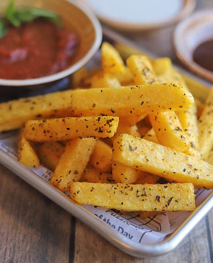 Air fryer polenta fries