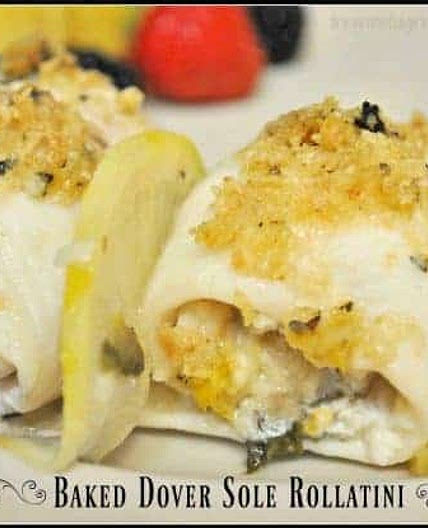 Baked Dover Sole Rollatini