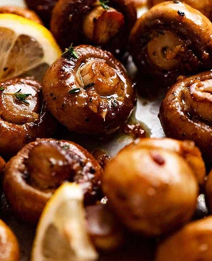 Garlic Butter Roasted Mushrooms
