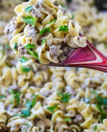 Ground Beef Stroganoff