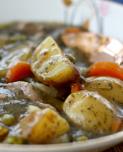 Slow Cooker Minted Lamb Stew