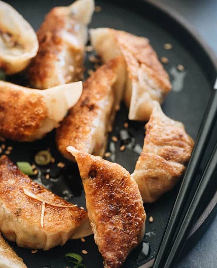 Homemade Vegan Dumplings (素菜锅贴)