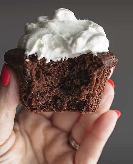Keto Chocolate Cupcakes with Almond Flour