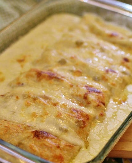 White Chicken Enchiladas