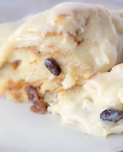 The Best Bread Pudding with Cream Cheese Frosting