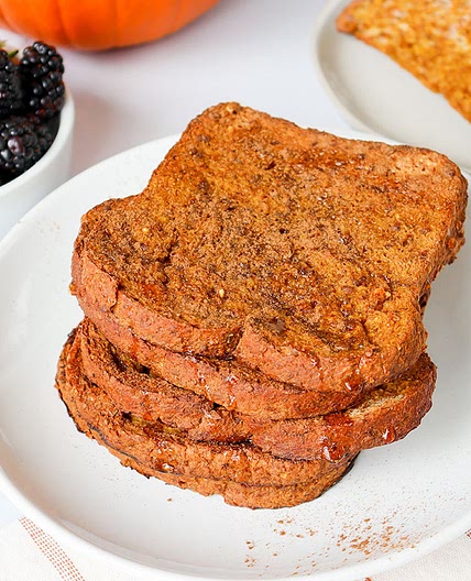 Vegan Pumpkin French Toast