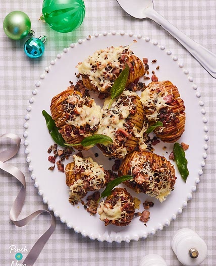 Christmas Hasselback Potatoes | Slimming & Weight Watchers Friendly