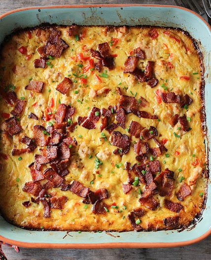 Chicken Bacon Ranch Casserole (video!)