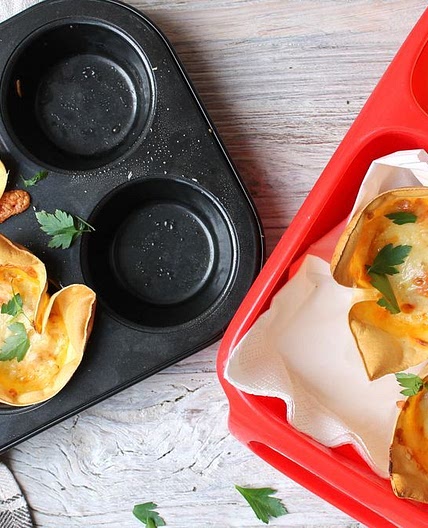 Lunch box lasagne cups recipe