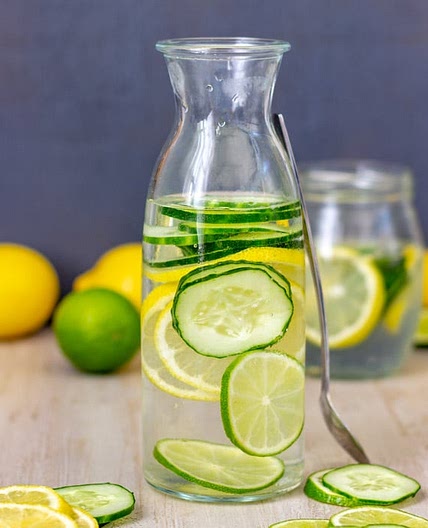 Lemon Lime Cucumber Water