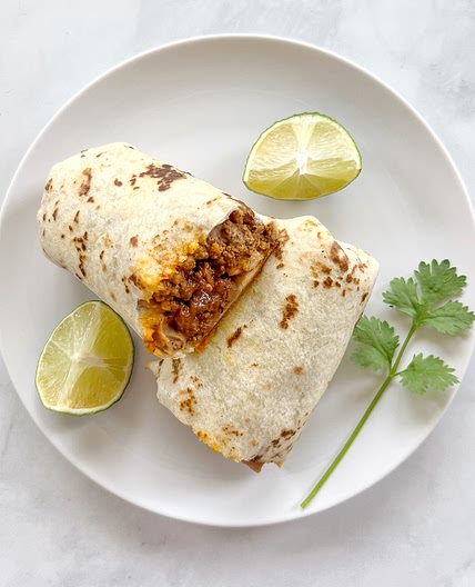 Baked Beef Chimichangas