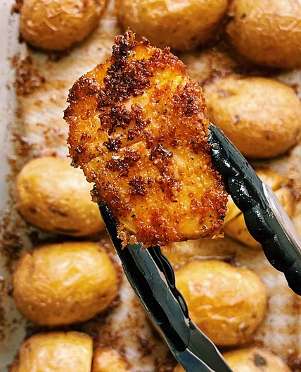 Crispy Parmesan Potatoes
