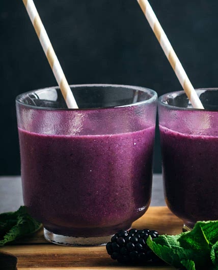 Blackberry Smoothie Without Yogurt