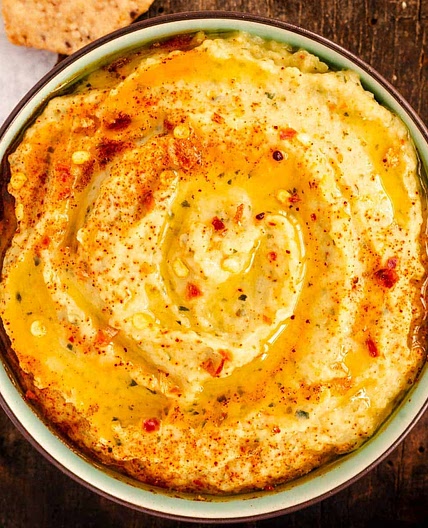 Baked Zucchini and Butter Bean Hummus