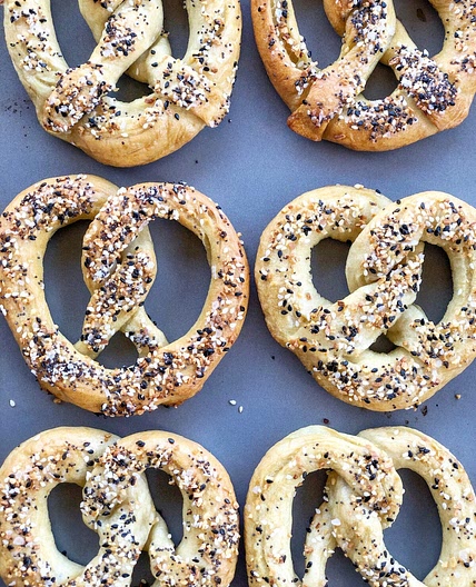 Everything Bagel Soft Pretzels