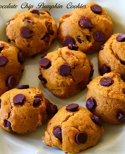 Vegan Pumpkin Chocolate Chip Cookies