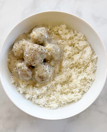 Meatballs and Rice