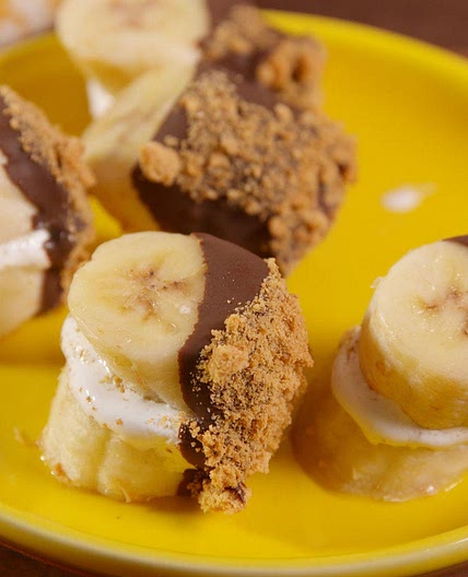 S'mores Banana Bites