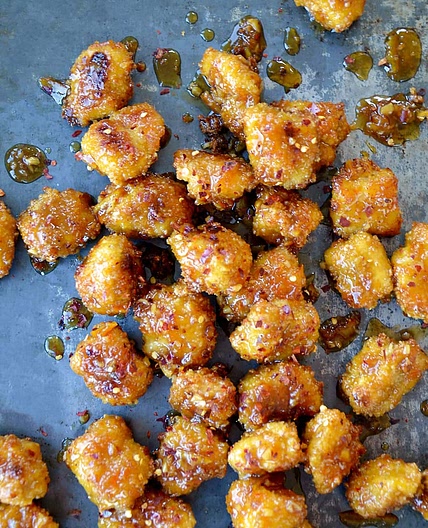 Baked Orange Chicken Poppers (Oven or Air Fryer)