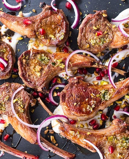 Aussie Lamb Chop Recipe with Yogurt Sauce