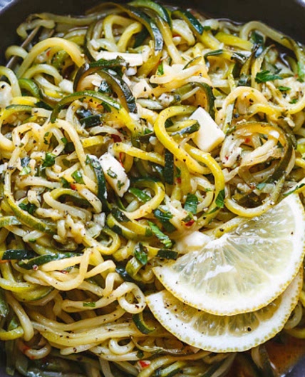 Lemon Garlic Butter Zucchini Noodles