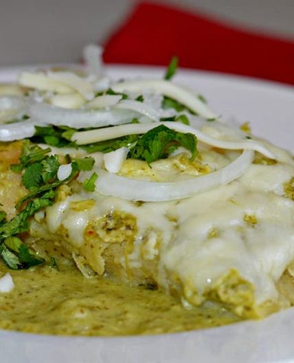 Homemade Enchiladas Verdes