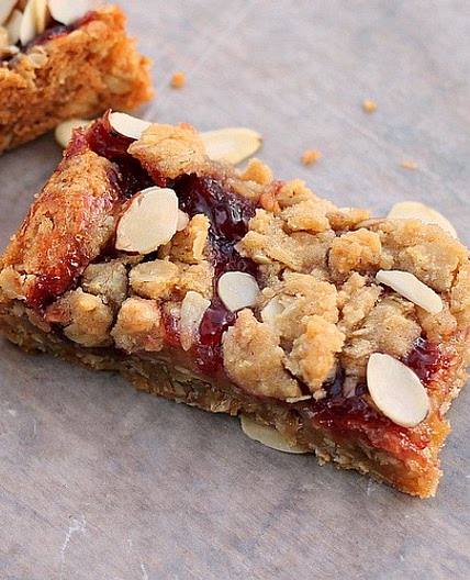 Cherry Oatmeal Almond Bars