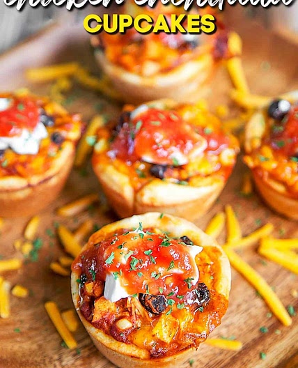 Chicken Enchilada Cupcakes