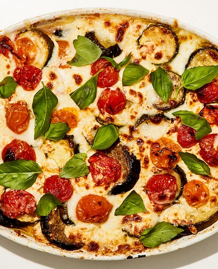 Cheesy Zucchini-Eggplant Bake