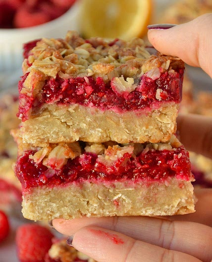 Raspberry Oatmeal Bars Recipe