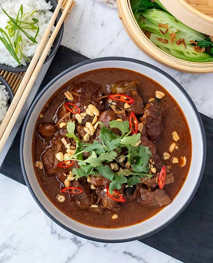 Slow cooked lamb Chinese stew