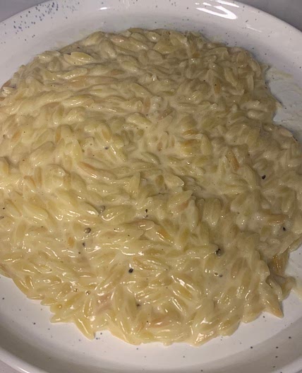 One Pot Orzo Mac and Cheese