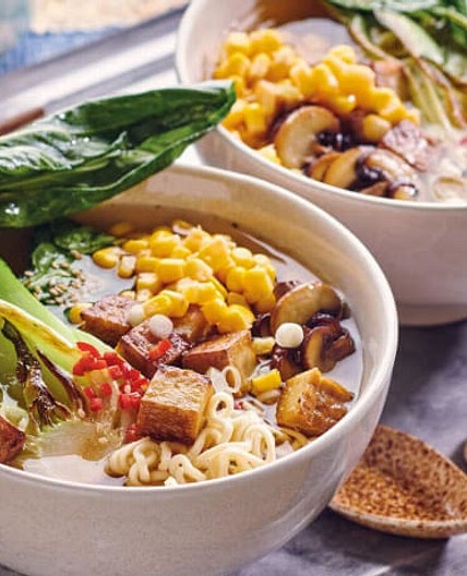 Schnelle vegane Ramen mit Tofu