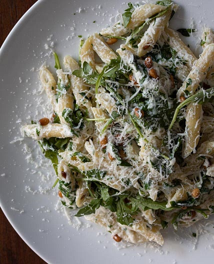 Ricotta, Arugula, Pine Nuts Penne Pasta