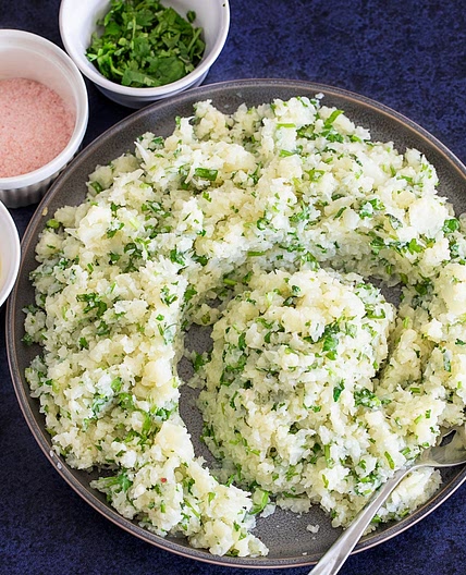 Instant Pot Cilantro Lime Cauliflower Rice Recipe